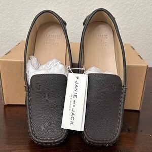 Janie and Jack. Kid brown leather shoe. Size 3